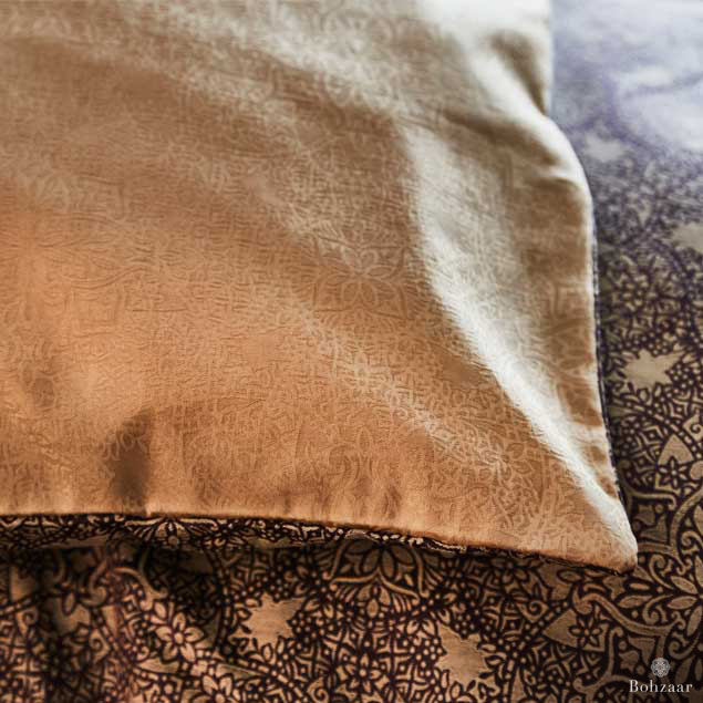 Zantine Jacquard Old Gold Fabric Bohzaar _3178rt