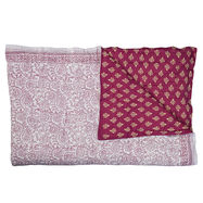 Harmony Quilt -Berry/Cream & fuchsia/white
