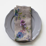 Linen Napkin Natural flower