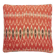 Ikat Red Black Nomads cushion