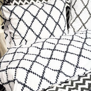 Ikat Kerela - Grey Duvet Set