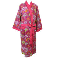 Dressing Gown Rasberry Paisley 