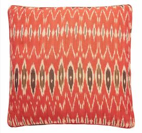 Ikat Red Black Nomads cushion