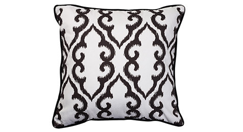 Altai Black Trellis Cushion 50cm square