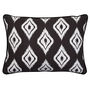 Altai Diamond Cushion White on Black