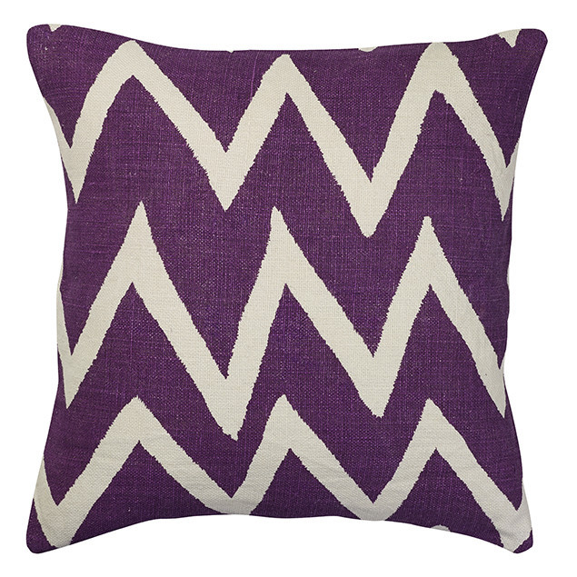 Linen Big Zigzag reverse Lilac