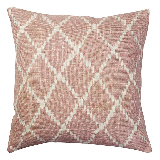 Linen Ikat Kerela reverse soft pink: Ikat Kerela Reverse Pink 50cmx50cm