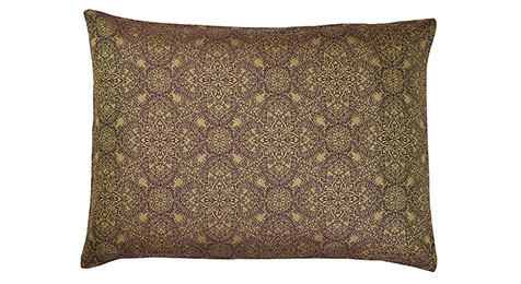 Zantine Pillowcase Plum and Old Gold-Envelope style