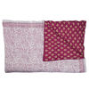 Harmony cotton Quilt - Berry/Cream and fuchsia white : Harmony Quilt -Berry/Cream & fuchsia/white