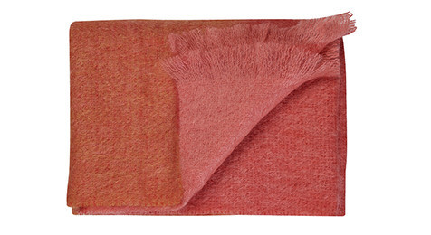 Luxury Mohair Throw - Sunset