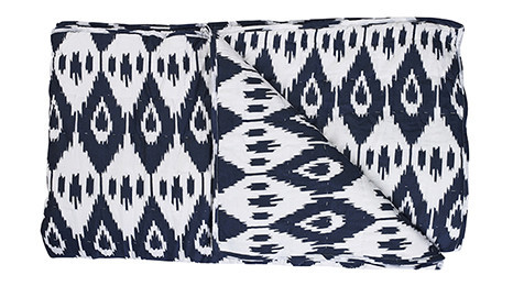 Jodpur Navy Ikat Quilt