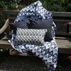 Jodpur Grey Ikat Quilt 