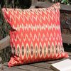 Ikat Red Black Nomads cushion 