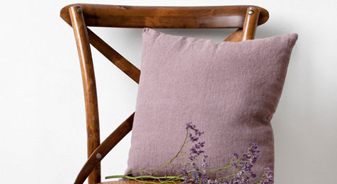 Linen Cushion A Rose