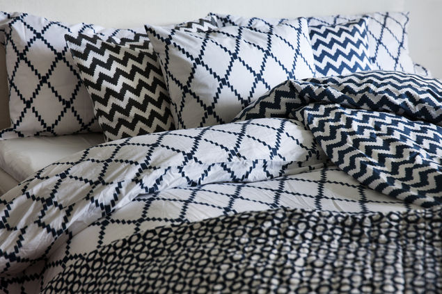 Ikat Kerela - Navy Duvet set