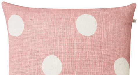 Linen Big Dots Pink Reverse