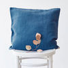 Linen Cushion Blue Stone washed 