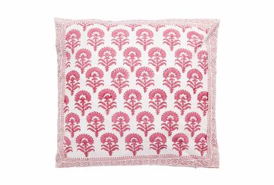 Asha Cushion- Fuchsia Flower