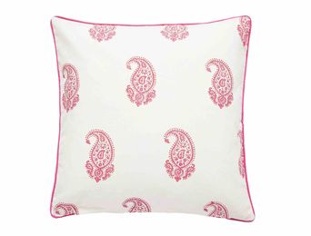 Maya Paisley Cushion - Fuchsia