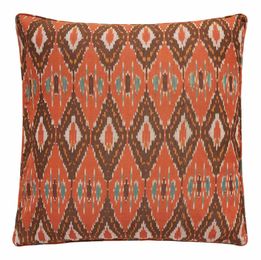 Ikat Orange & Turquoise Nomads cushion
