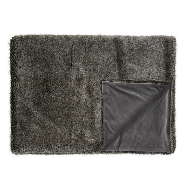 Arctic Wolf Faux Fur Throw - Nomads 