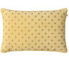 Cadi Embroidered Spicy Yellow Dark Oak Velvet Cushion : Cadi Embroidered Spicy Yellow Dark Oak Velvet Cushion