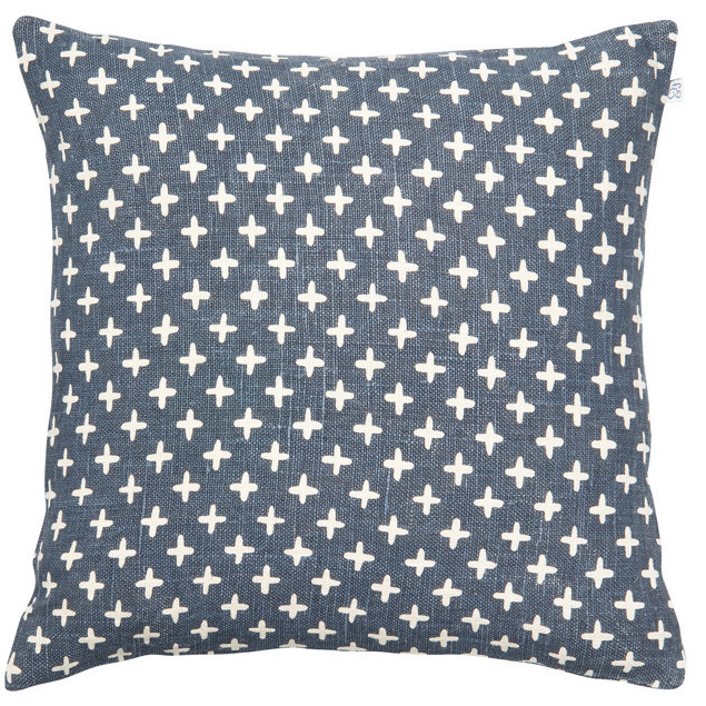 Cadi Linen Cushion Blue: Cadi Linen Cushion Blue