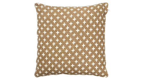 Cadi Linen Cushion Dark Oak