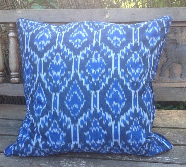 Ikat Blue  Nomads cushion