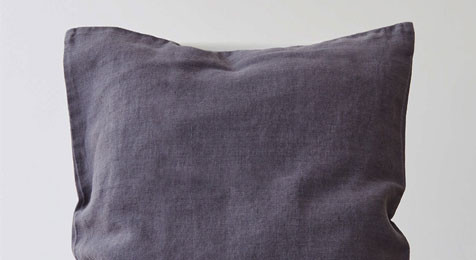 Linen Cushion Dark Grey