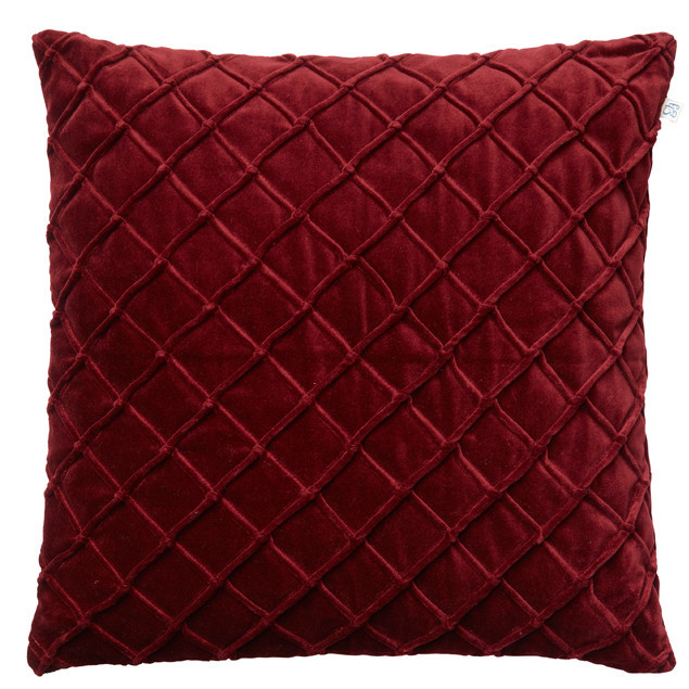 Deva Velvet Cushion Ruby: Deva Velvet Cushion Ruby