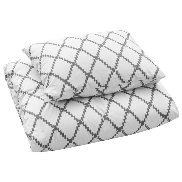 Ikat Kerela - Grey Duvet Set