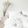 Linen Duvet Cover White & Pillowcase Set : White Linen Duvet cover Baltic