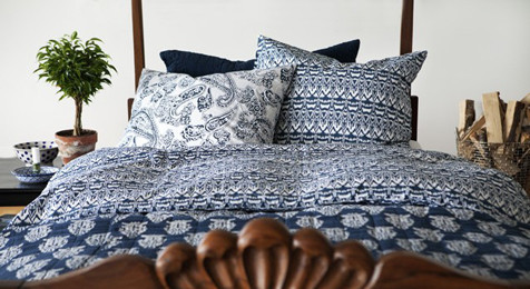 Ikat Urban Blue Duvet Set