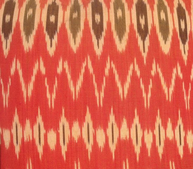 Ikat Red Black Nomads cushion