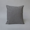 Linen Cushion Black Stripe 