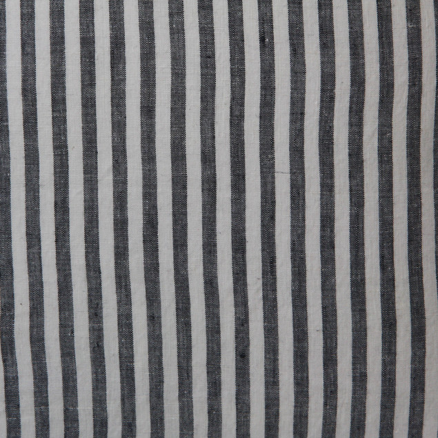 Linen Cushion Black Stripe