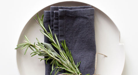 Linen Napkins Dark Grey