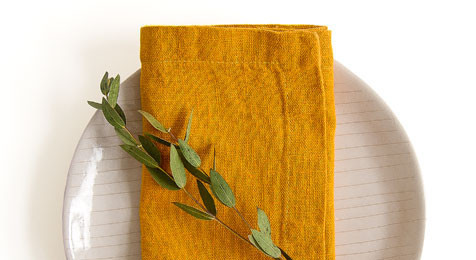 Linen Napkins Mustard