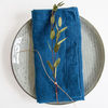 Linen Napkins Stone Wash Blue : Linen Napkins Stone Wash Blue