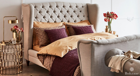 Zantine Gold & Plum duvet cover