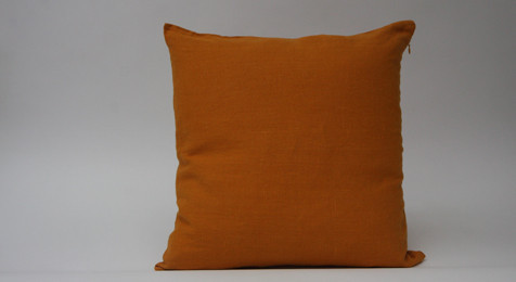 Linen Cushion Mustard