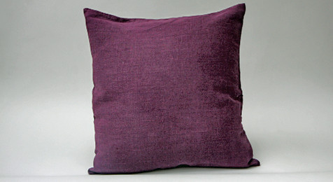 Linen Cushion Deep Purple