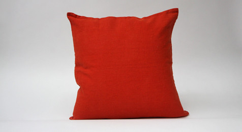 Linen Cushion Orange