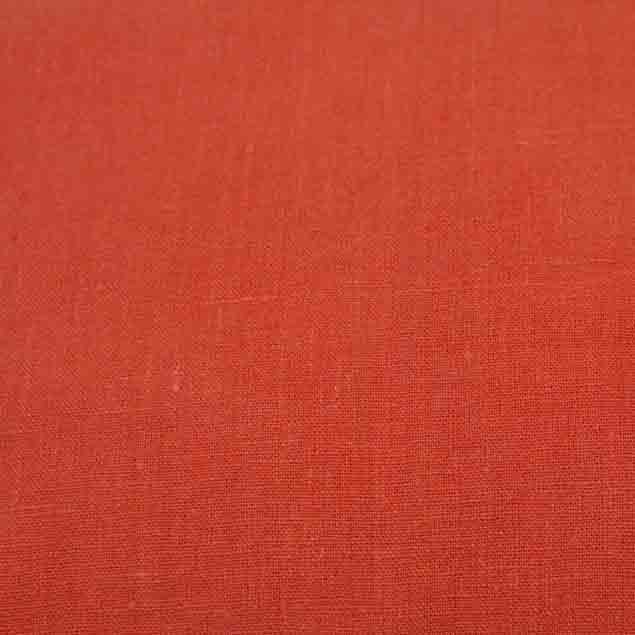 Linen Cushion Orange: Orange coloured linen cushion