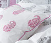 Maya Paisley Cushion - Fuchsia 