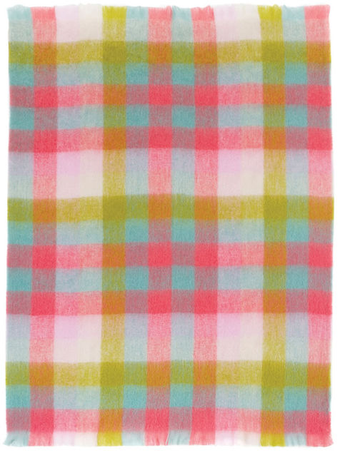 Luxury Mohair Throw - Cotton Candy