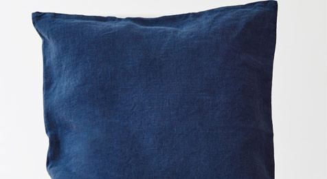 Linen Cushion Navy