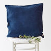 Linen Cushion Navy : Navy Linen Cushion 