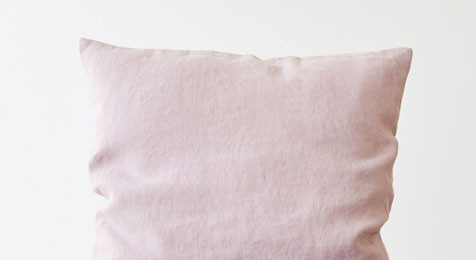 Linen Cushion Pink Lavender